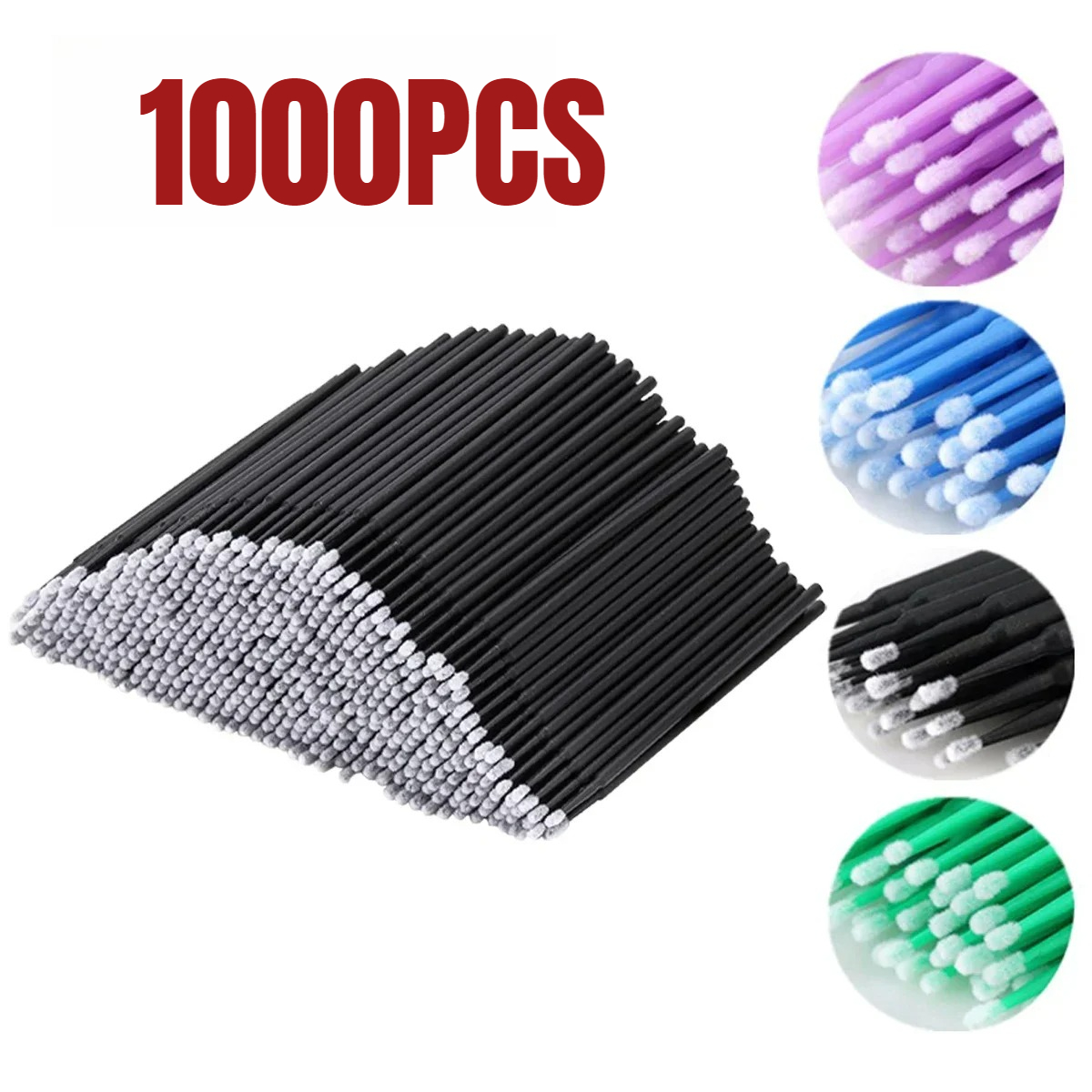 Beauty Makeup Tool - 1000/500 pçs escova de limpeza de