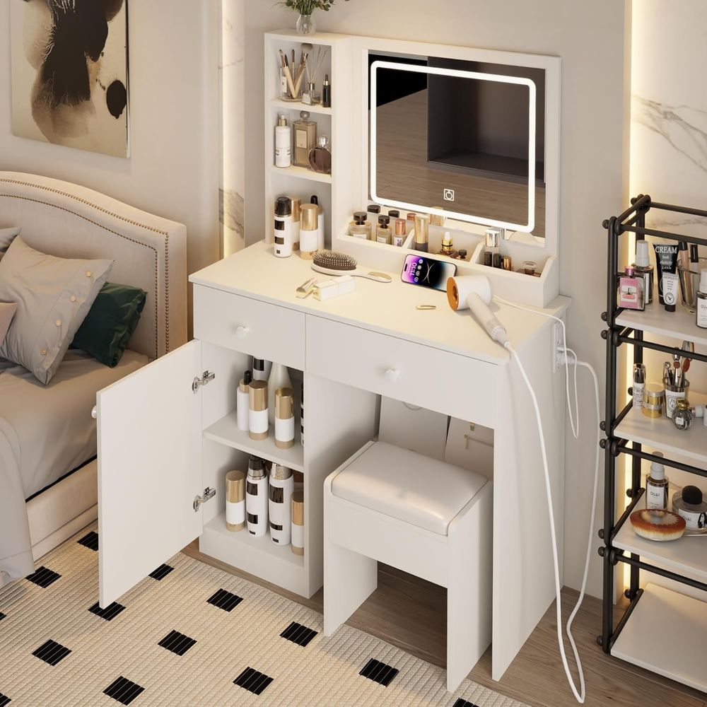 Beauty Makeup Outlet - Conjunto de Mesa de Maquiagem, Espaço