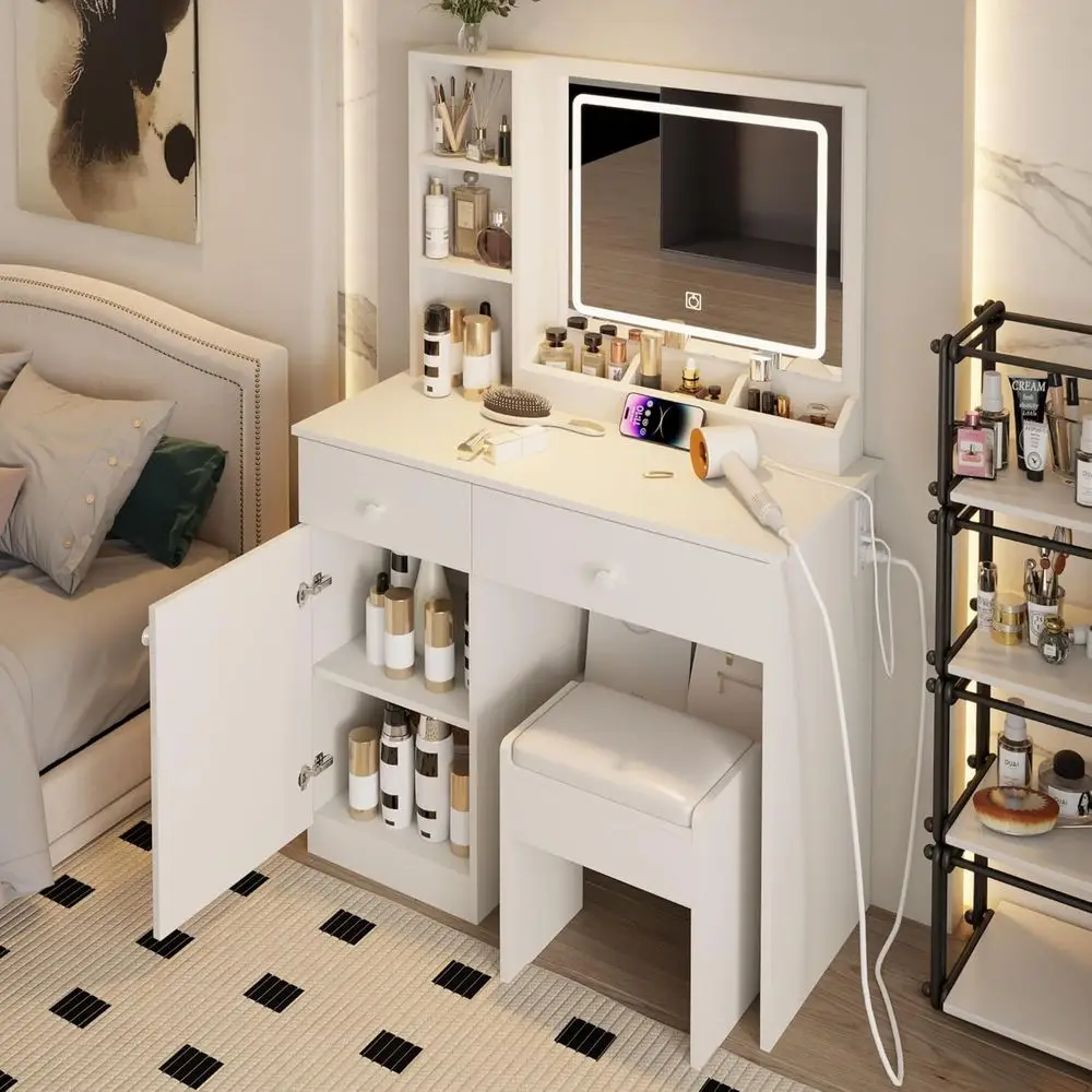 Beauty Makeup Outlet - Conjunto de Mesa de Maquiagem, Espaço