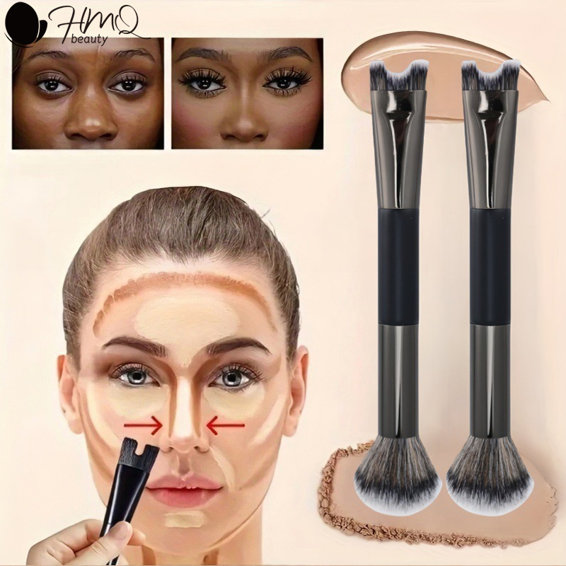 Huda Beauty Makeup Brush Set - Pincel de maquiagem de cabeça dupla