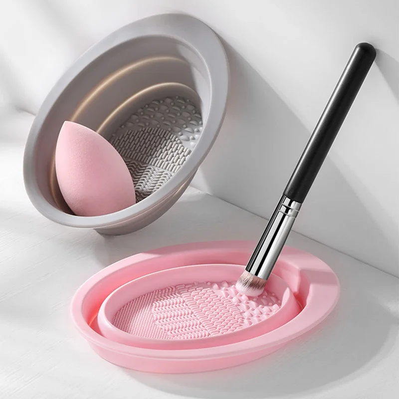 Beauty Makeup Foundation - Tigela Dobrável de Silicone para Limpeza