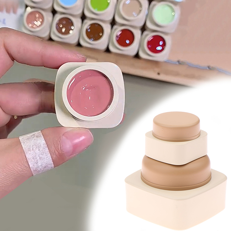 Beauty Makeup Tool - Potes Quadrados de Plástico Vazios de