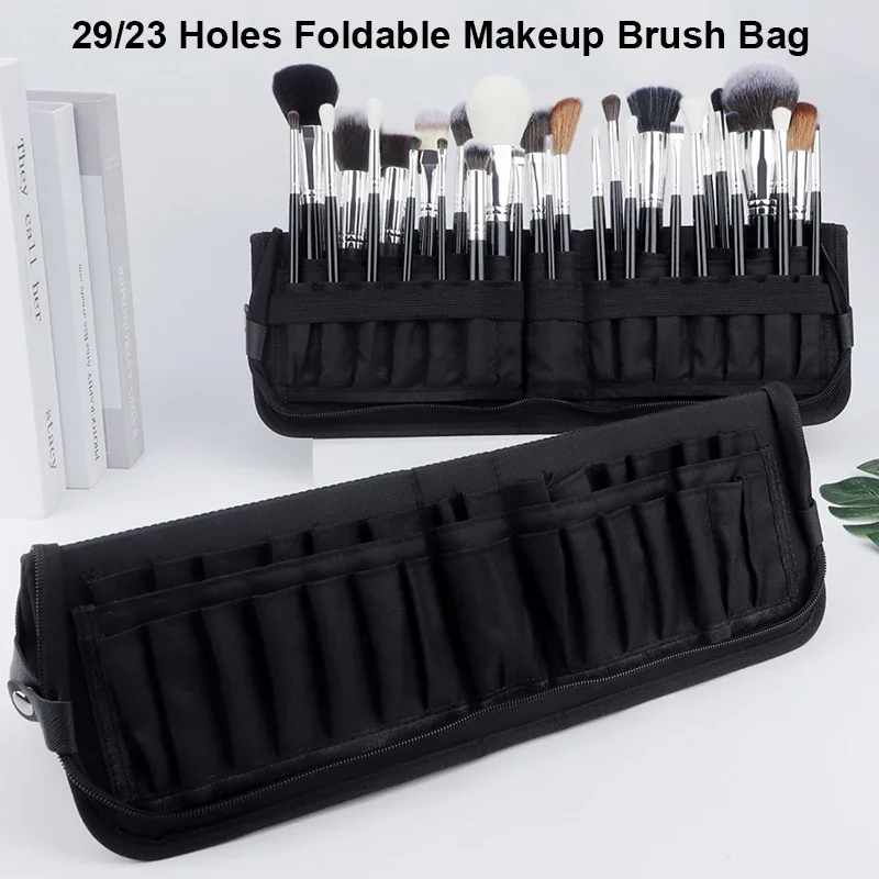Makeup Beauty Set - Bolsa dobrável para pincéis de maquiagem,