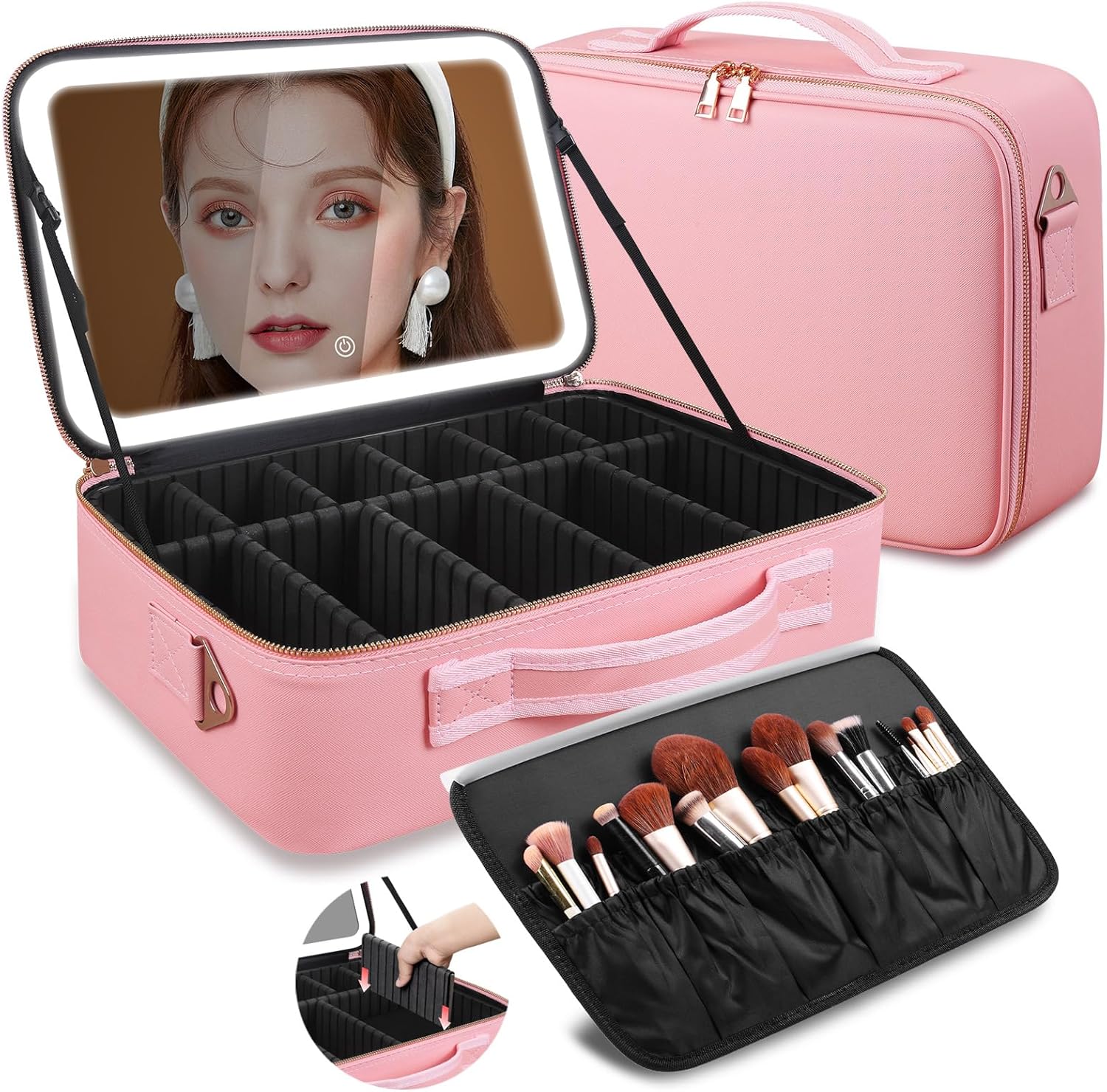 Makeup Organizer - Bolsa de Maquiagem de Grande Capacidade