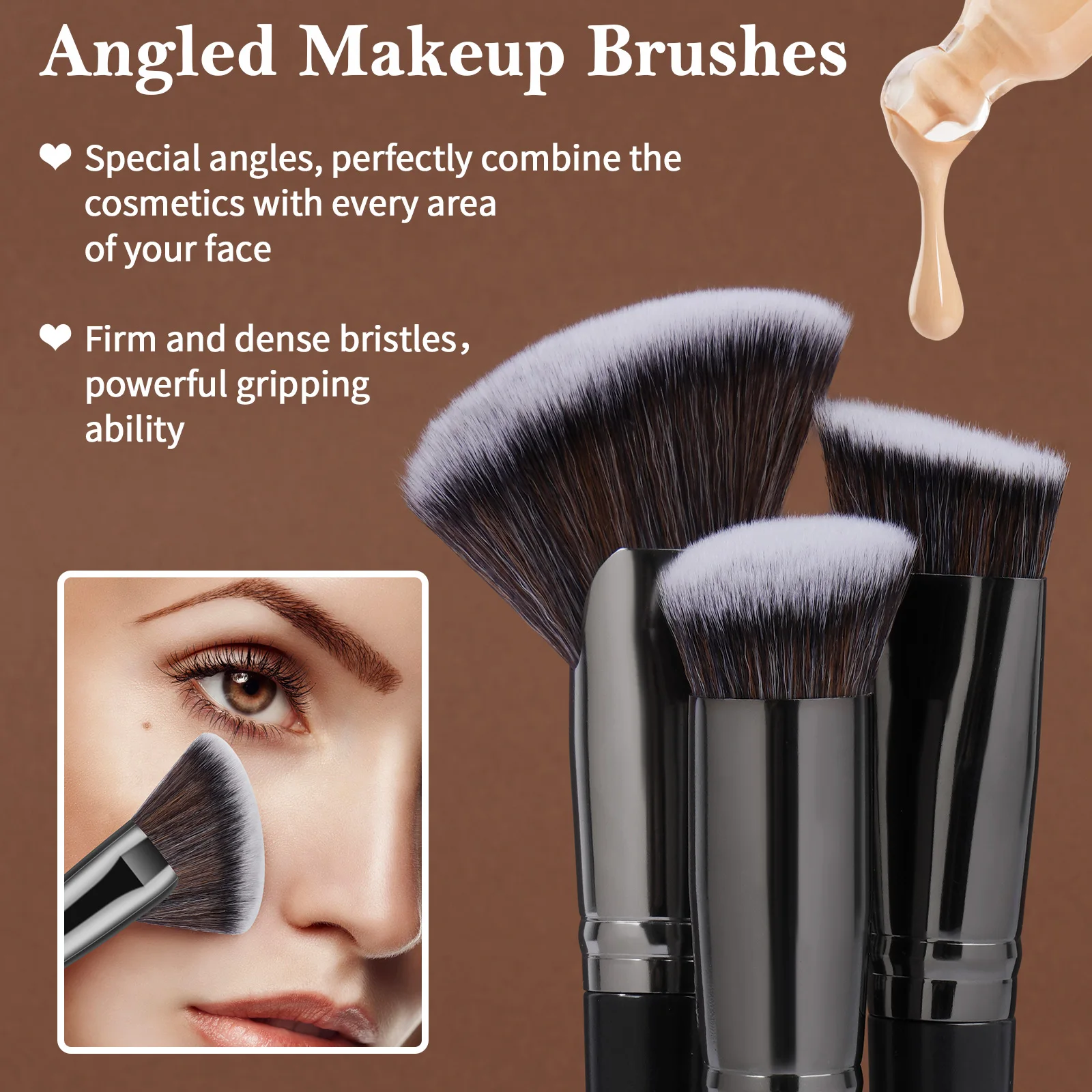 MAANGE-Professional Makeup Bru - Huda Beauty Makeup Brush Set avaliação e preço