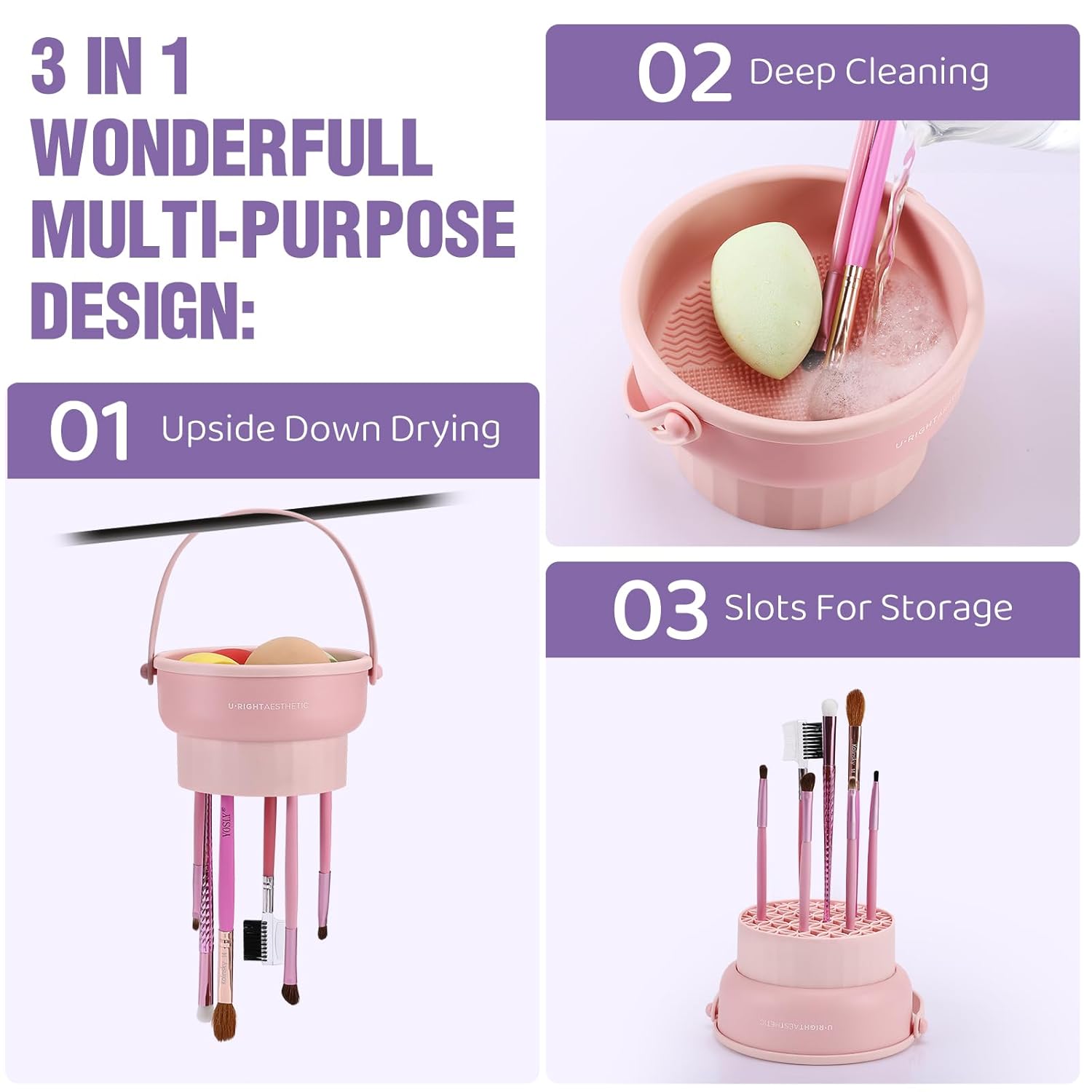Tigela de Limpeza para Pincéis - Makeup Beauty Set avaliação e preço