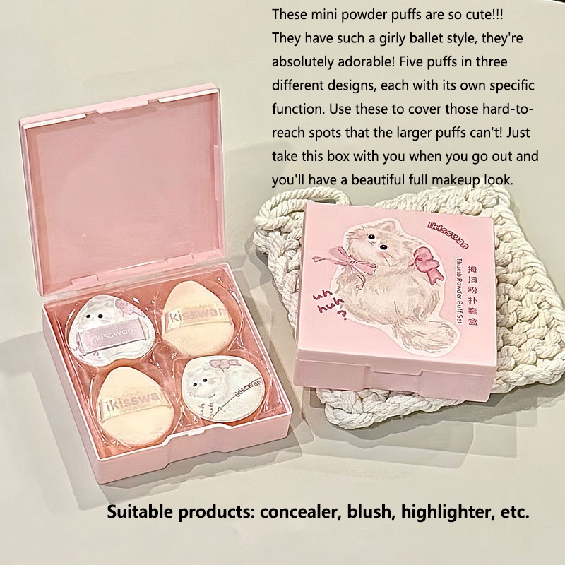 Conjunto de 5 Pcs de Esponjas  - Makeup Beauty Set avaliação e preço