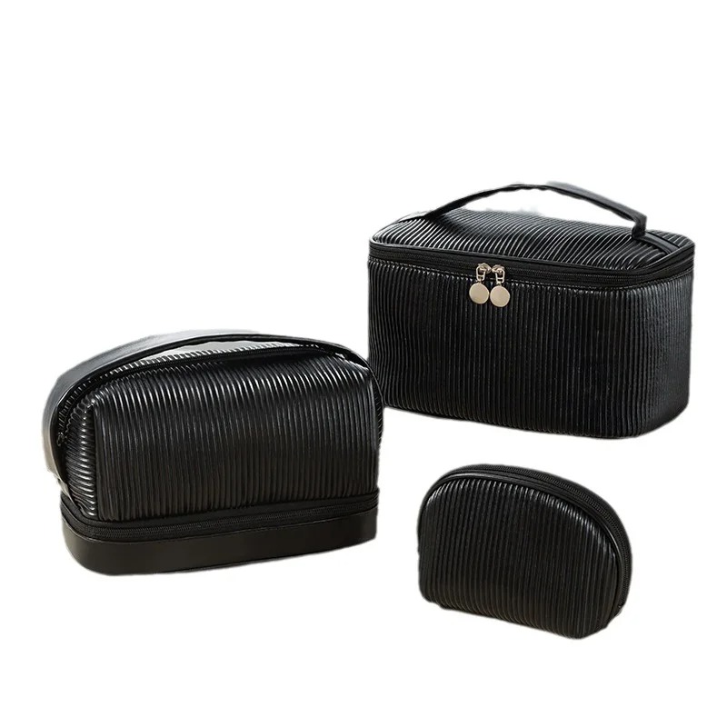 Bonito cor sólida couro do plu - Makeup Organizer avaliação e preço