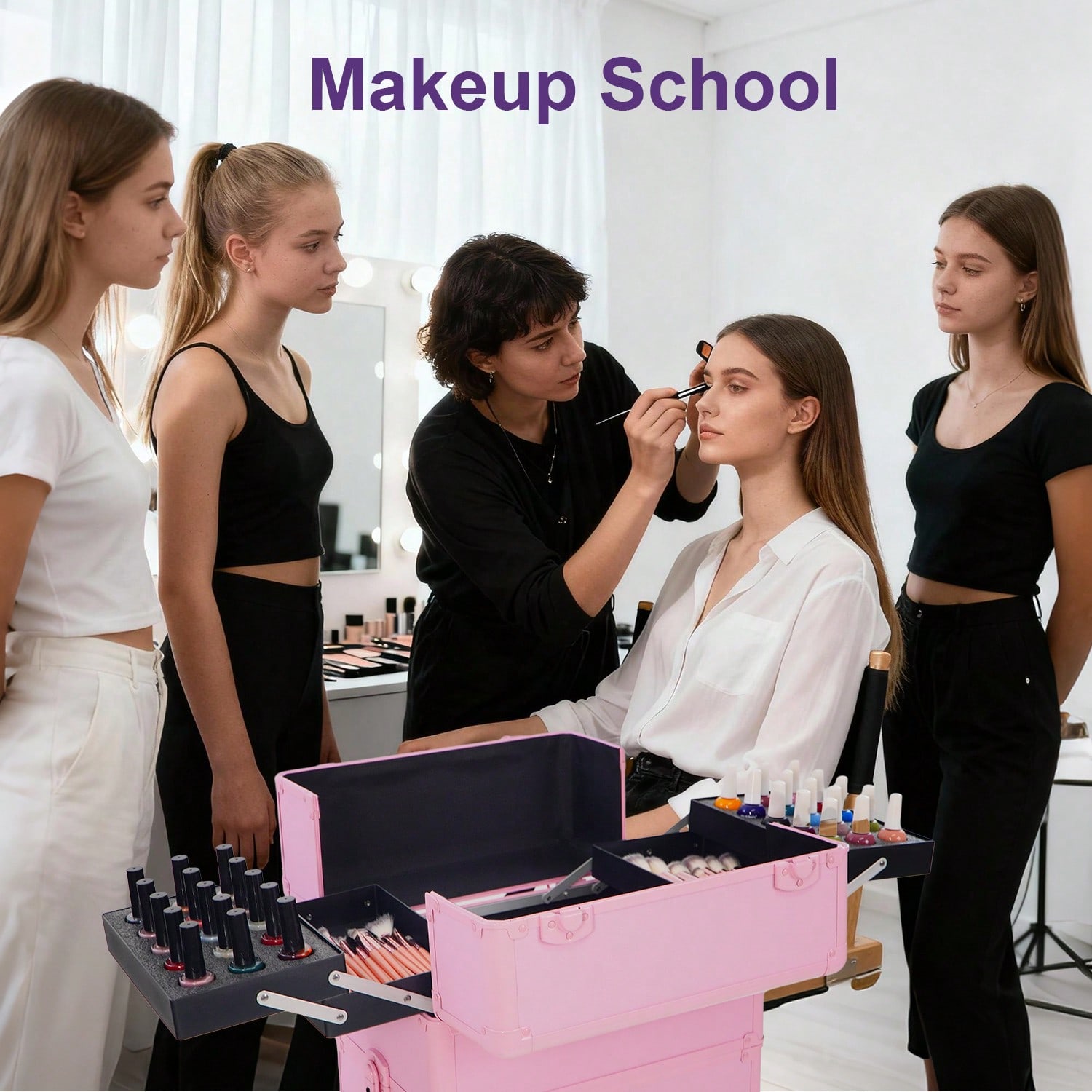 Maleta de Maquiagem com Rodas  - Makeup Organizer avaliação e preço
