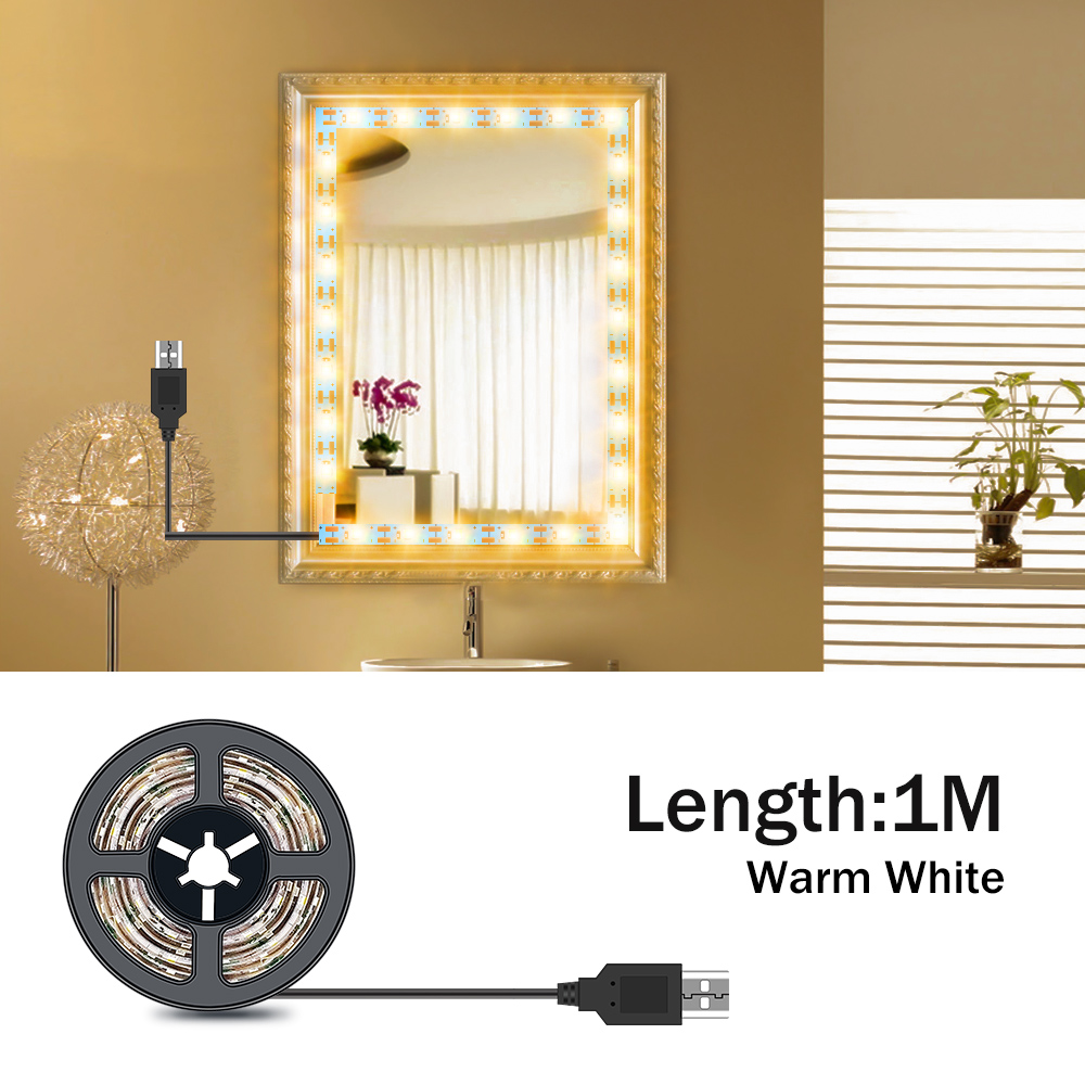 Dc5v led espelho de maquiagem  - Beauty Makeup Light avaliação e preço