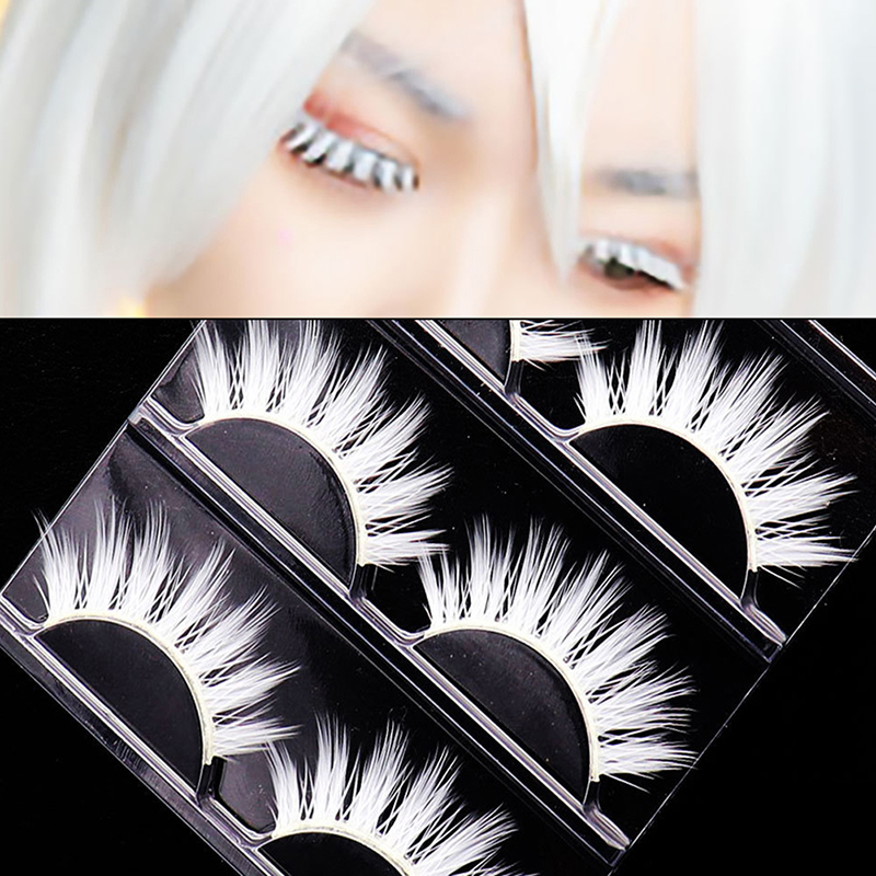 Cosplay 3 pares de seda 3d vis - Beauty Halloween Makeup avaliação e preço