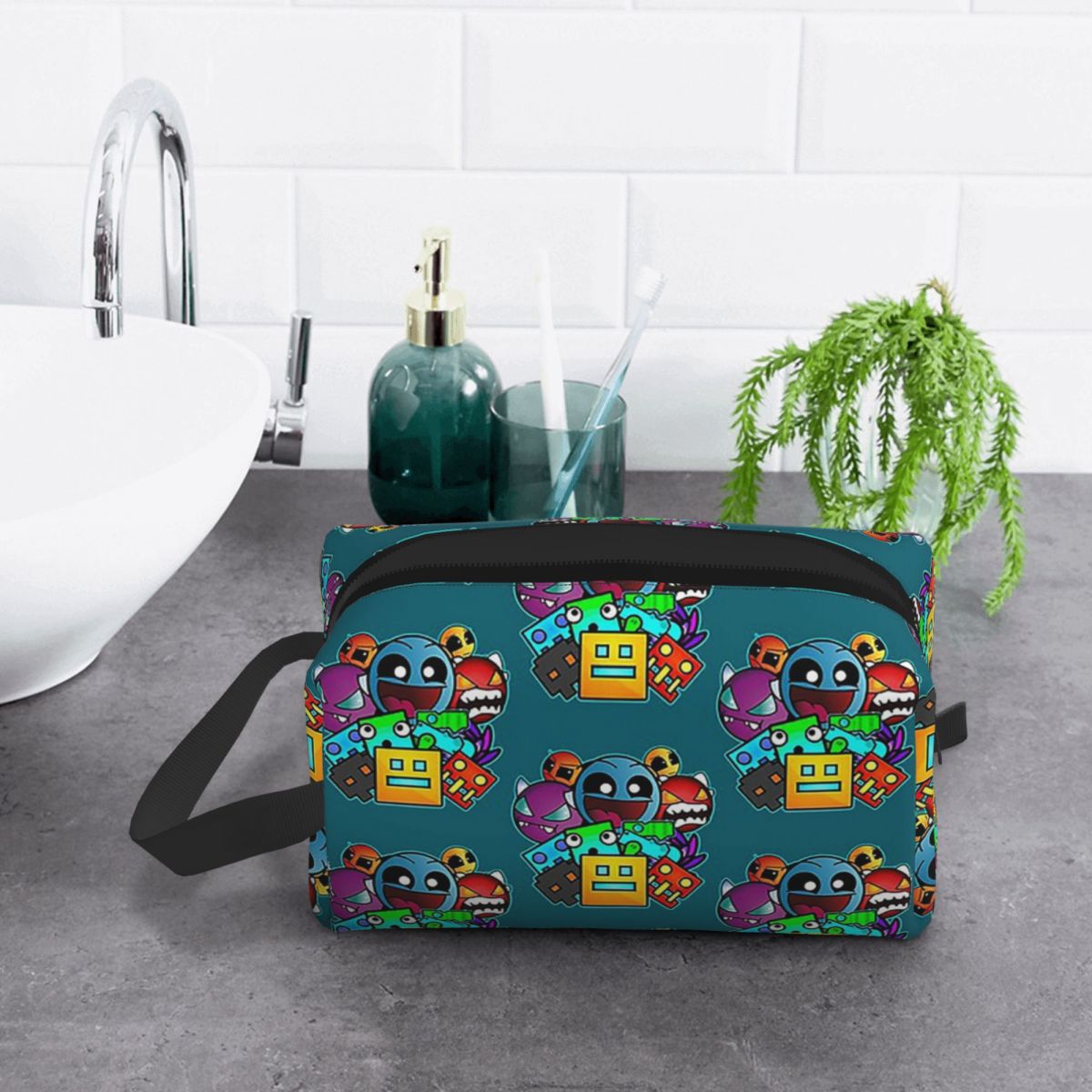 Bolsa de maquiagem Geometry Da - Beauty Makeup Games avaliação e preço