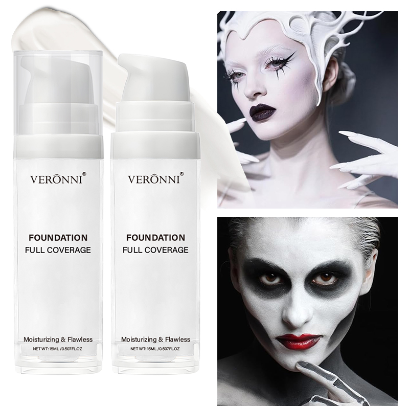 Halloween líquido goth branco  - Beauty Makeup Foundation avaliação e preço